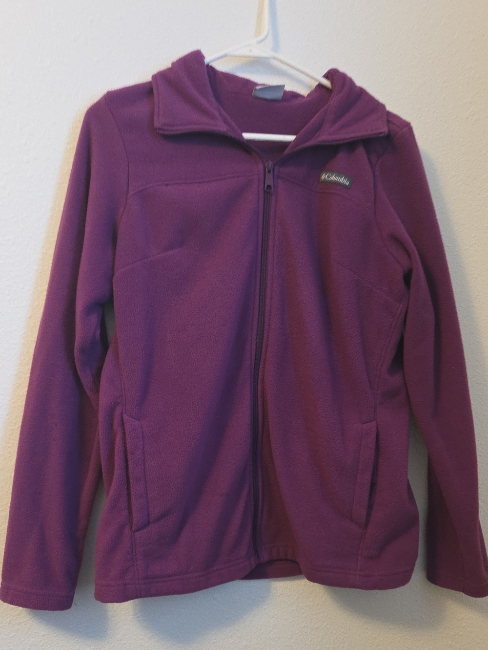 Columbia Womens' Plum Full-Zip Fleece Hoodie